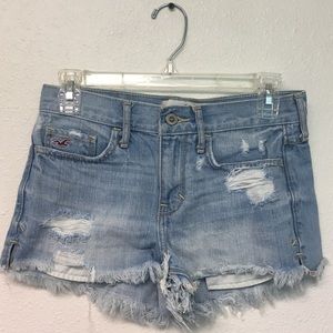 Distressed Hollister shorts